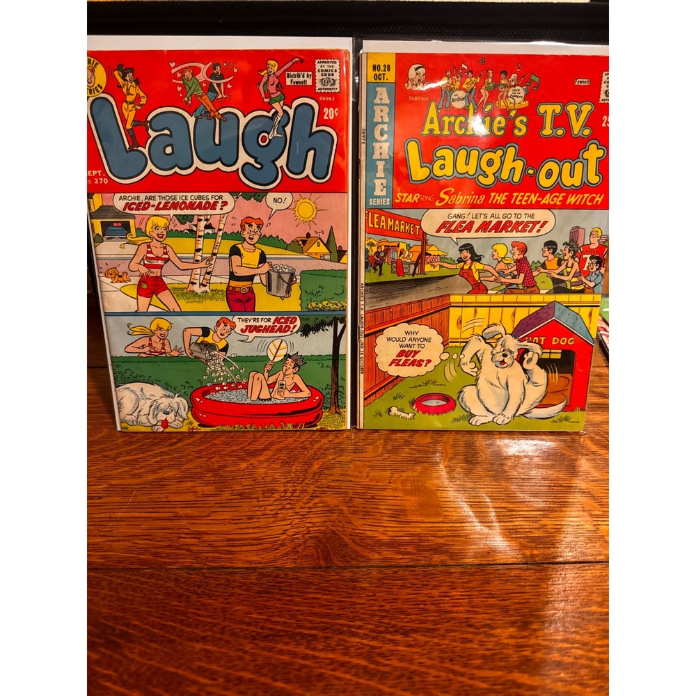 Vintage Archie Comics Lot Laugh 270 TV Laugh-Out 28 Bronze Age 1973 1974 Readers